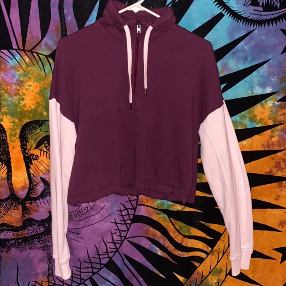 Hollister half zip sweatshirt